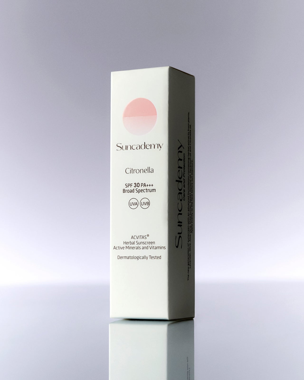 Sonnenschutz für das Gesicht Suncademy Citronella broad Spectrum UVA UVB hight protection