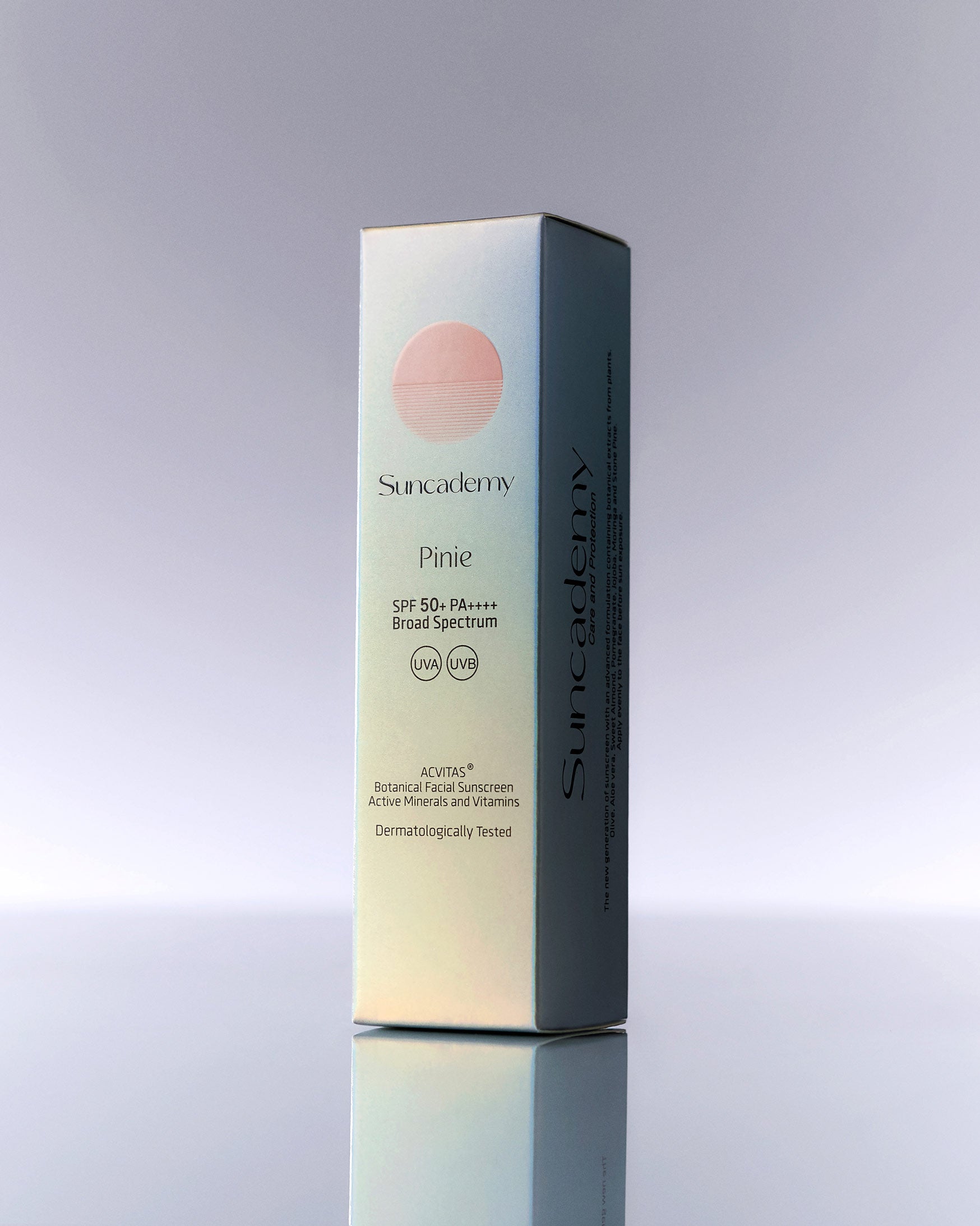 Suncademy Pinie SPF 50+ Botanical Facial Sunscreen, Sonnenschutz für das Gesicht